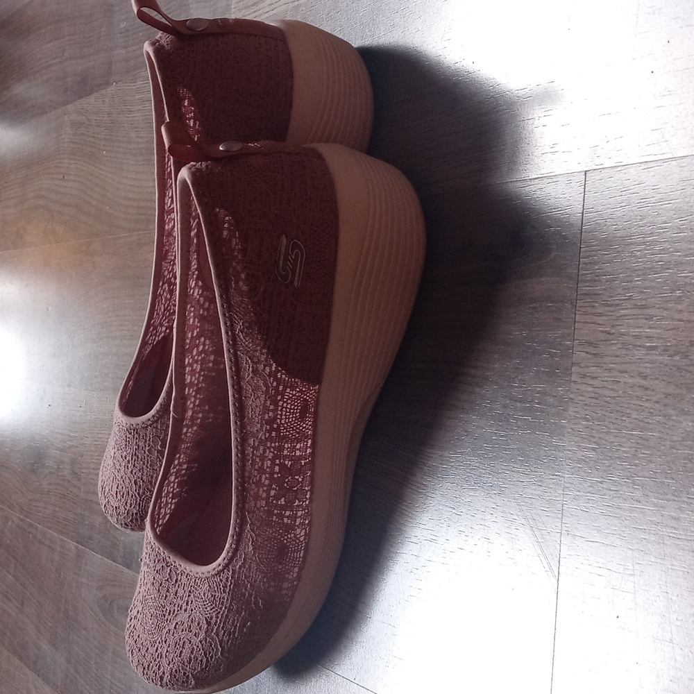 Skechers air cooled memory foam slip on shoes